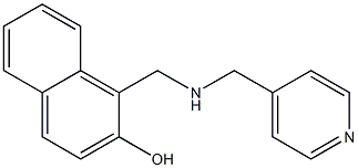 1-{[(pyridin-4-ylmethyl)amino]methyl}naphthalen-2-ol Struktur