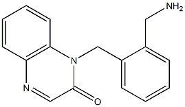 1-{[2-(aminomethyl)phenyl]methyl}-1,2-dihydroquinoxalin-2-one Struktur