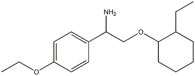 1-{1-amino-2-[(2-ethylcyclohexyl)oxy]ethyl}-4-ethoxybenzene Struktur