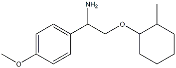 1-{1-amino-2-[(2-methylcyclohexyl)oxy]ethyl}-4-methoxybenzene Struktur