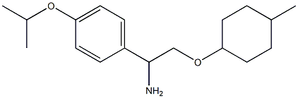 1-{1-amino-2-[(4-methylcyclohexyl)oxy]ethyl}-4-(propan-2-yloxy)benzene Struktur