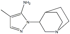 1-{1-azabicyclo[2.2.2]octan-3-yl}-4-methyl-1H-pyrazol-5-amine Struktur