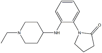 1-{2-[(1-ethylpiperidin-4-yl)amino]phenyl}pyrrolidin-2-one Struktur