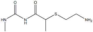 1-{2-[(2-aminoethyl)sulfanyl]propanoyl}-3-methylurea Struktur