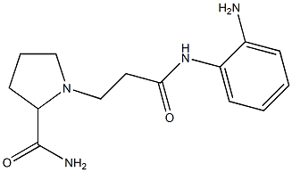 1-{2-[(2-aminophenyl)carbamoyl]ethyl}pyrrolidine-2-carboxamide Struktur