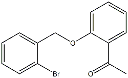 1-{2-[(2-bromobenzyl)oxy]phenyl}ethanone Struktur