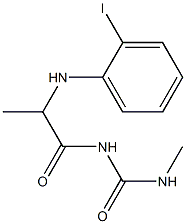 1-{2-[(2-iodophenyl)amino]propanoyl}-3-methylurea Struktur