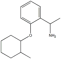 1-{2-[(2-methylcyclohexyl)oxy]phenyl}ethan-1-amine Struktur