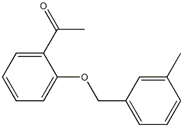 1-{2-[(3-methylphenyl)methoxy]phenyl}ethan-1-one Struktur