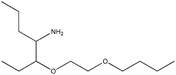 1-{2-[(4-aminoheptan-3-yl)oxy]ethoxy}butane Struktur