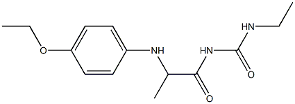 1-{2-[(4-ethoxyphenyl)amino]propanoyl}-3-ethylurea Struktur