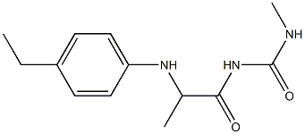 1-{2-[(4-ethylphenyl)amino]propanoyl}-3-methylurea Struktur