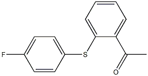 1-{2-[(4-fluorophenyl)sulfanyl]phenyl}ethan-1-one Struktur