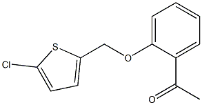 1-{2-[(5-chlorothiophen-2-yl)methoxy]phenyl}ethan-1-one Struktur