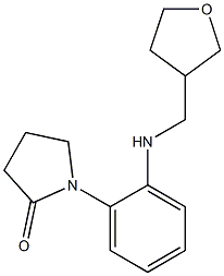 1-{2-[(oxolan-3-ylmethyl)amino]phenyl}pyrrolidin-2-one Struktur