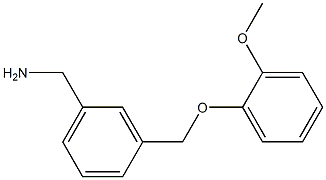 1-{3-[(2-methoxyphenoxy)methyl]phenyl}methanamine Struktur