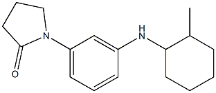 1-{3-[(2-methylcyclohexyl)amino]phenyl}pyrrolidin-2-one Struktur