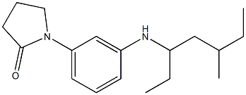 1-{3-[(5-methylheptan-3-yl)amino]phenyl}pyrrolidin-2-one Struktur