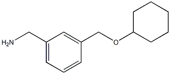 1-{3-[(cyclohexyloxy)methyl]phenyl}methanamine Struktur