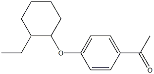 1-{4-[(2-ethylcyclohexyl)oxy]phenyl}ethan-1-one Struktur