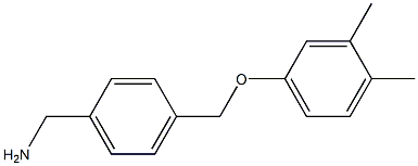 1-{4-[(3,4-dimethylphenoxy)methyl]phenyl}methanamine Struktur