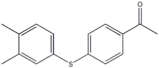 1-{4-[(3,4-dimethylphenyl)sulfanyl]phenyl}ethan-1-one Struktur