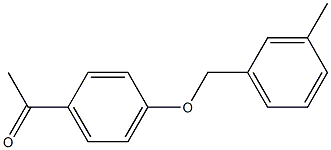 1-{4-[(3-methylphenyl)methoxy]phenyl}ethan-1-one Struktur