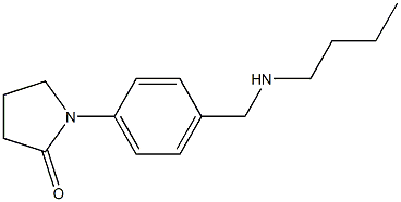 1-{4-[(butylamino)methyl]phenyl}pyrrolidin-2-one Struktur