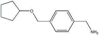 1-{4-[(cyclopentyloxy)methyl]phenyl}methanamine Struktur