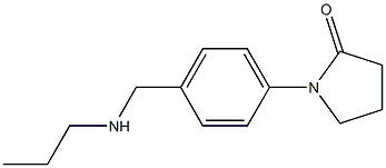 1-{4-[(propylamino)methyl]phenyl}pyrrolidin-2-one Struktur