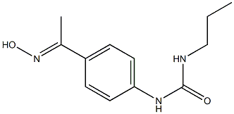 1-{4-[1-(hydroxyimino)ethyl]phenyl}-3-propylurea Struktur