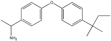 1-{4-[4-(2-methylbutan-2-yl)phenoxy]phenyl}ethan-1-amine Struktur