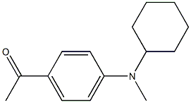 1-{4-[cyclohexyl(methyl)amino]phenyl}ethan-1-one Struktur