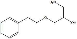 1-amino-3-(2-phenylethoxy)propan-2-ol Struktur