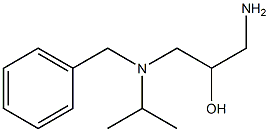 1-amino-3-[benzyl(propan-2-yl)amino]propan-2-ol Struktur