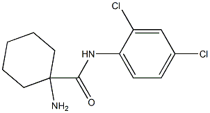 1-amino-N-(2,4-dichlorophenyl)cyclohexanecarboxamide Struktur