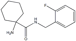 1-amino-N-(2-fluorobenzyl)cyclohexanecarboxamide Struktur