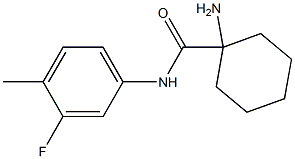 1-amino-N-(3-fluoro-4-methylphenyl)cyclohexanecarboxamide Struktur