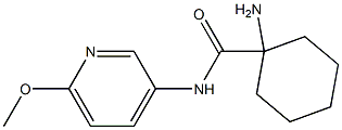 1-amino-N-(6-methoxypyridin-3-yl)cyclohexanecarboxamide Struktur