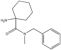 1-amino-N-benzyl-N-methylcyclohexanecarboxamide Struktur