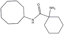 1-amino-N-cyclooctylcyclohexanecarboxamide Struktur