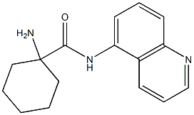 1-amino-N-quinolin-5-ylcyclohexanecarboxamide Struktur