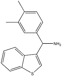 1-benzothiophen-3-yl(3,4-dimethylphenyl)methanamine Struktur