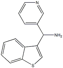 1-benzothiophen-3-yl(pyridin-3-yl)methanamine Struktur