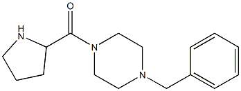 1-benzyl-4-(pyrrolidin-2-ylcarbonyl)piperazine Struktur