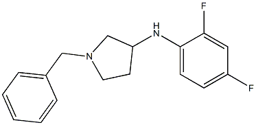 1-benzyl-N-(2,4-difluorophenyl)pyrrolidin-3-amine Struktur