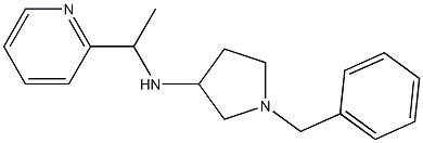 1-benzyl-N-[1-(pyridin-2-yl)ethyl]pyrrolidin-3-amine Struktur