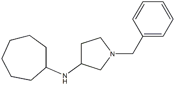 1-benzyl-N-cycloheptylpyrrolidin-3-amine Struktur