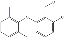 1-chloro-2-(chloromethyl)-3-(2,6-dimethylphenoxy)benzene Struktur