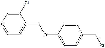 1-chloro-2-[4-(chloromethyl)phenoxymethyl]benzene Struktur